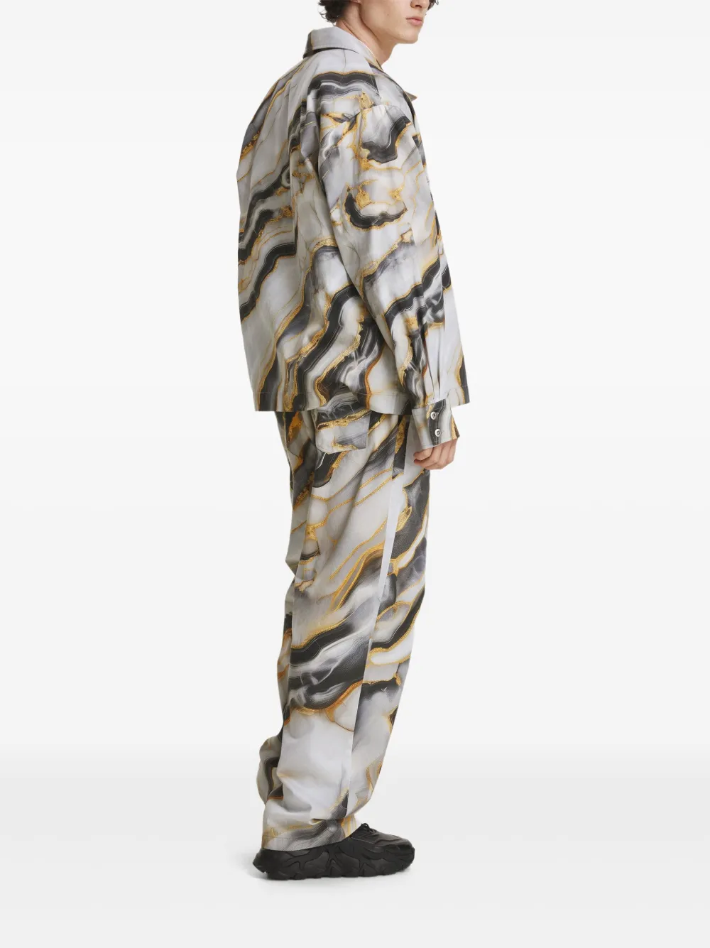 IRINA VOINEA Marble shirtjack Beige