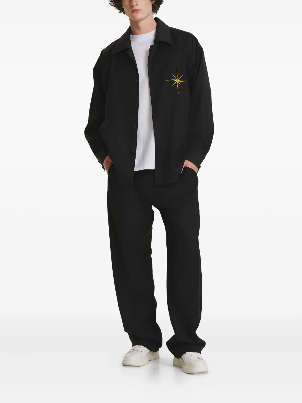 IRINA VOINEA button-fastening trousers - Zwart