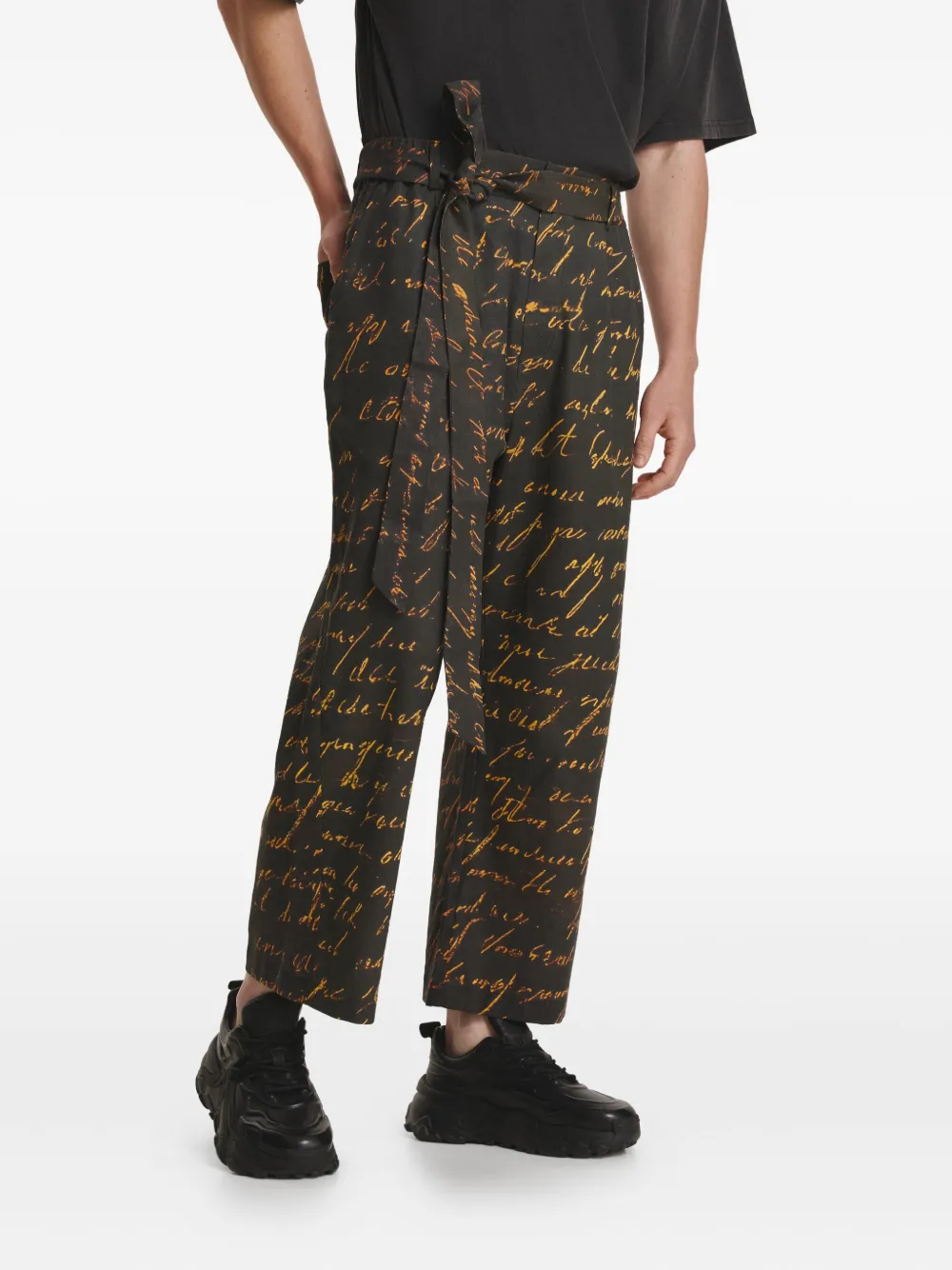 IRINA VOINEA Writings trousers | Black | Image 1