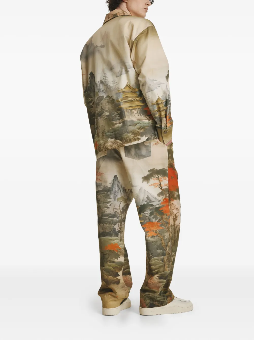 IRINA VOINEA Japanese broek Groen