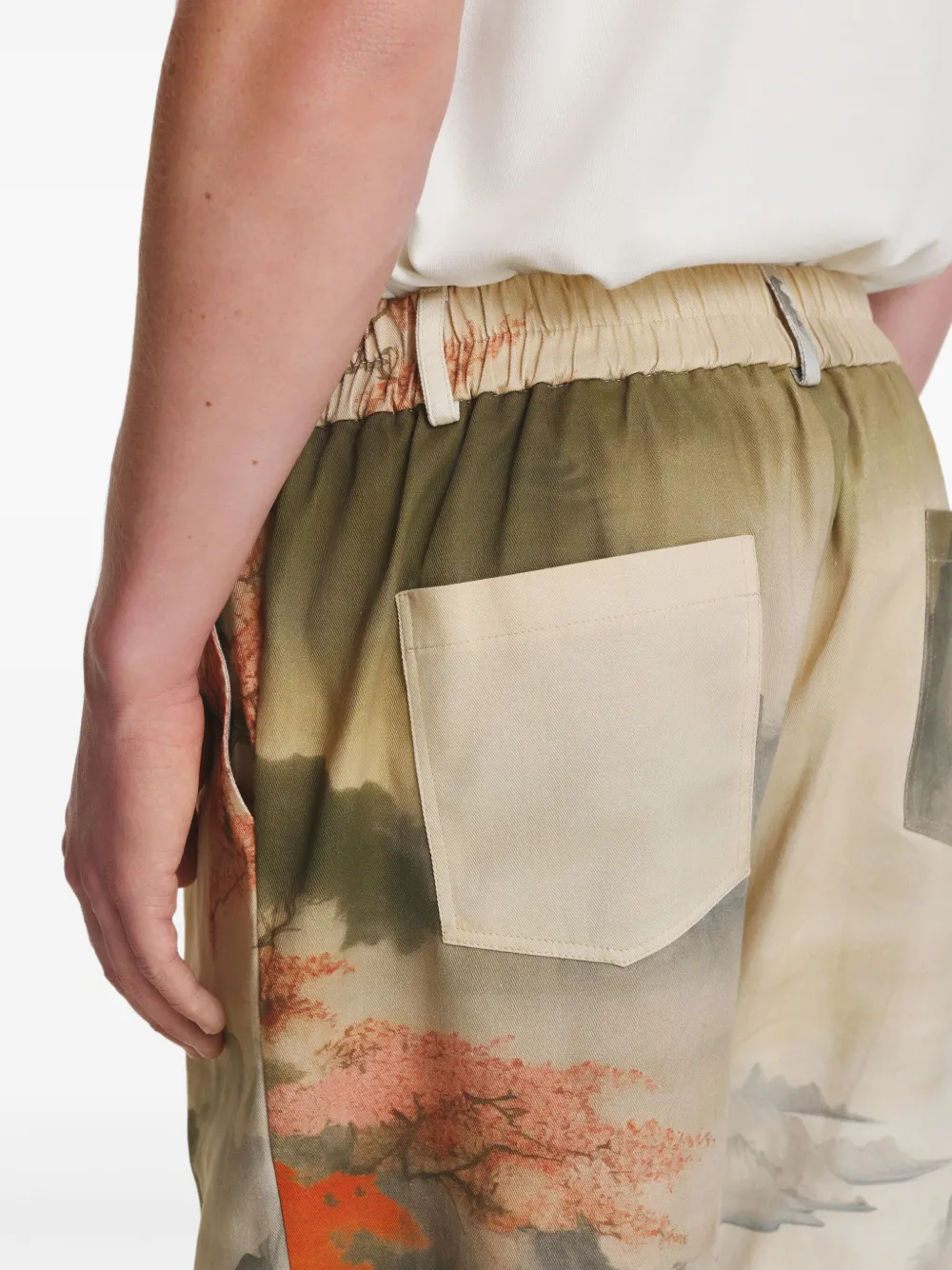 IRINA VOINEA Japanese broek Groen