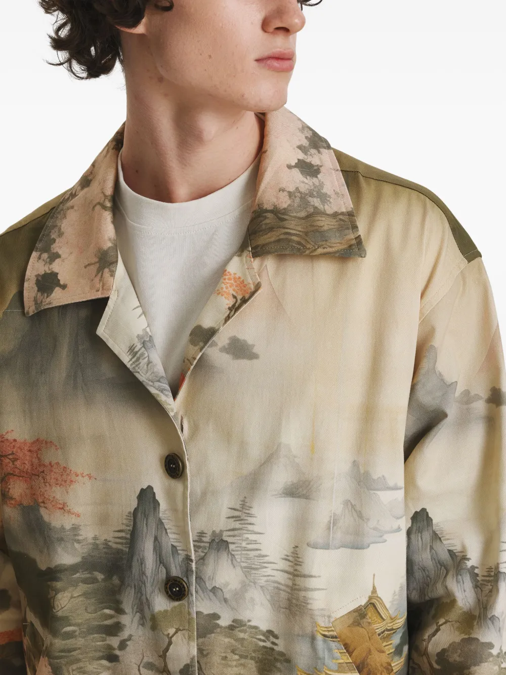 IRINA VOINEA Japanese shirtjack Groen