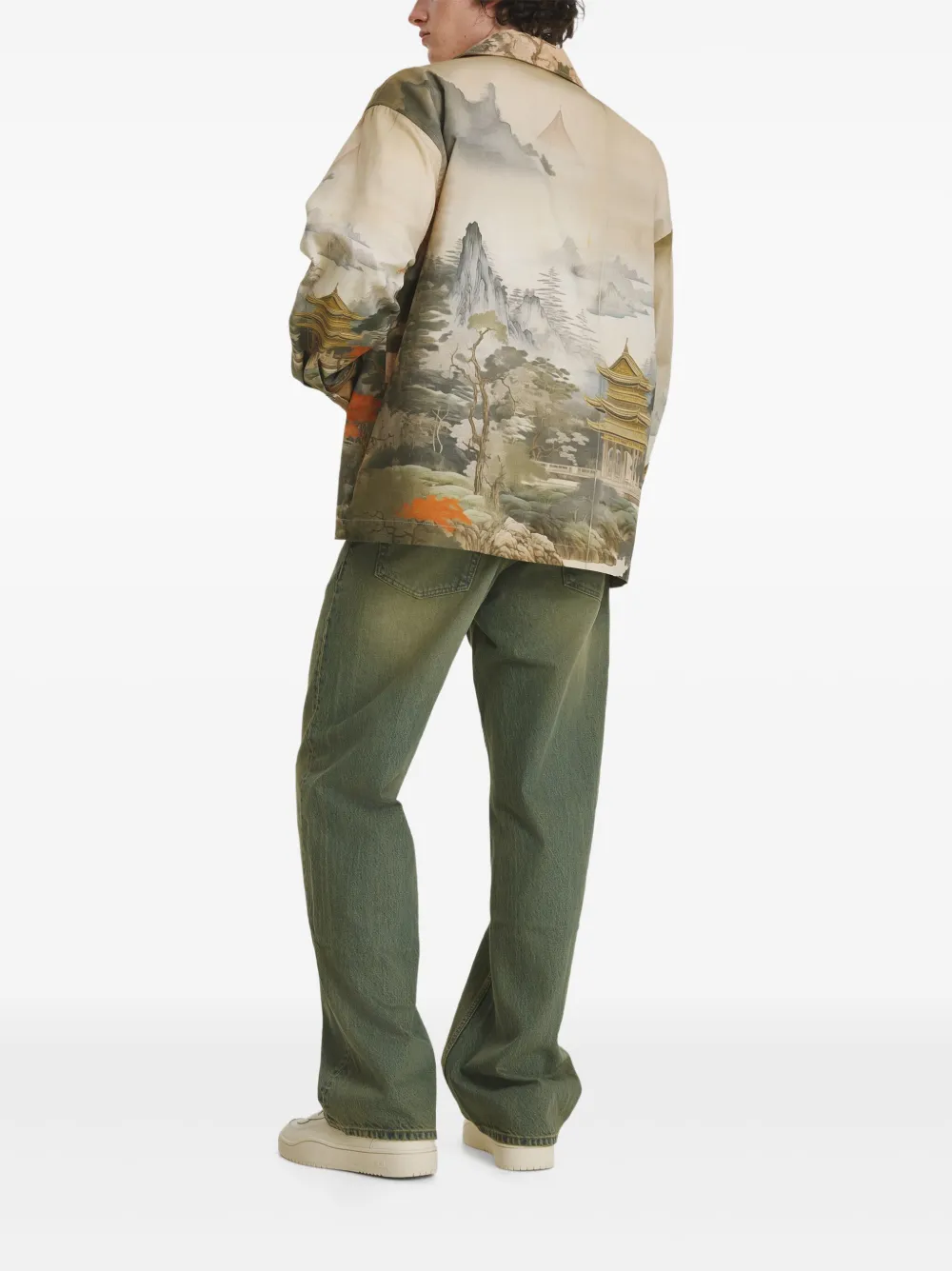 IRINA VOINEA Japanese shirtjack Groen