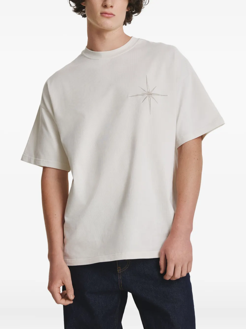 IRINA VOINEA playera con bordado | blanco | Image 1