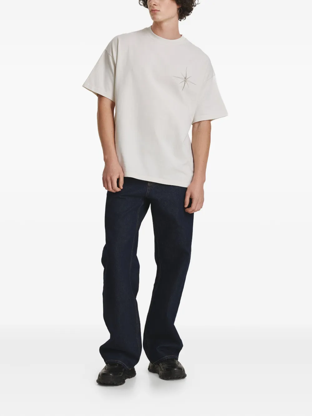 IRINA VOINEA embroidered T-shirt - Wit