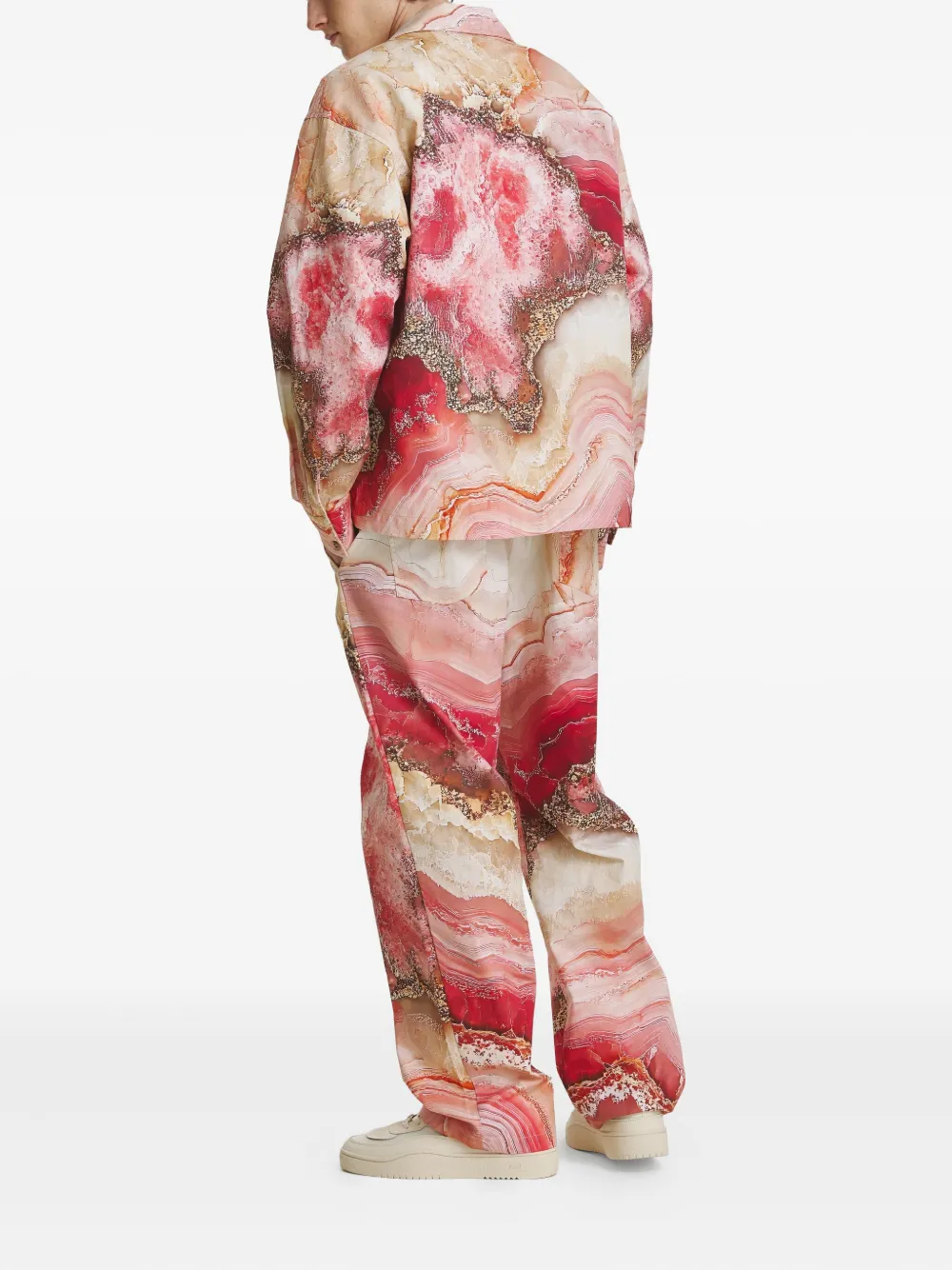  Irina Voinea Printed Trousers - Pink 