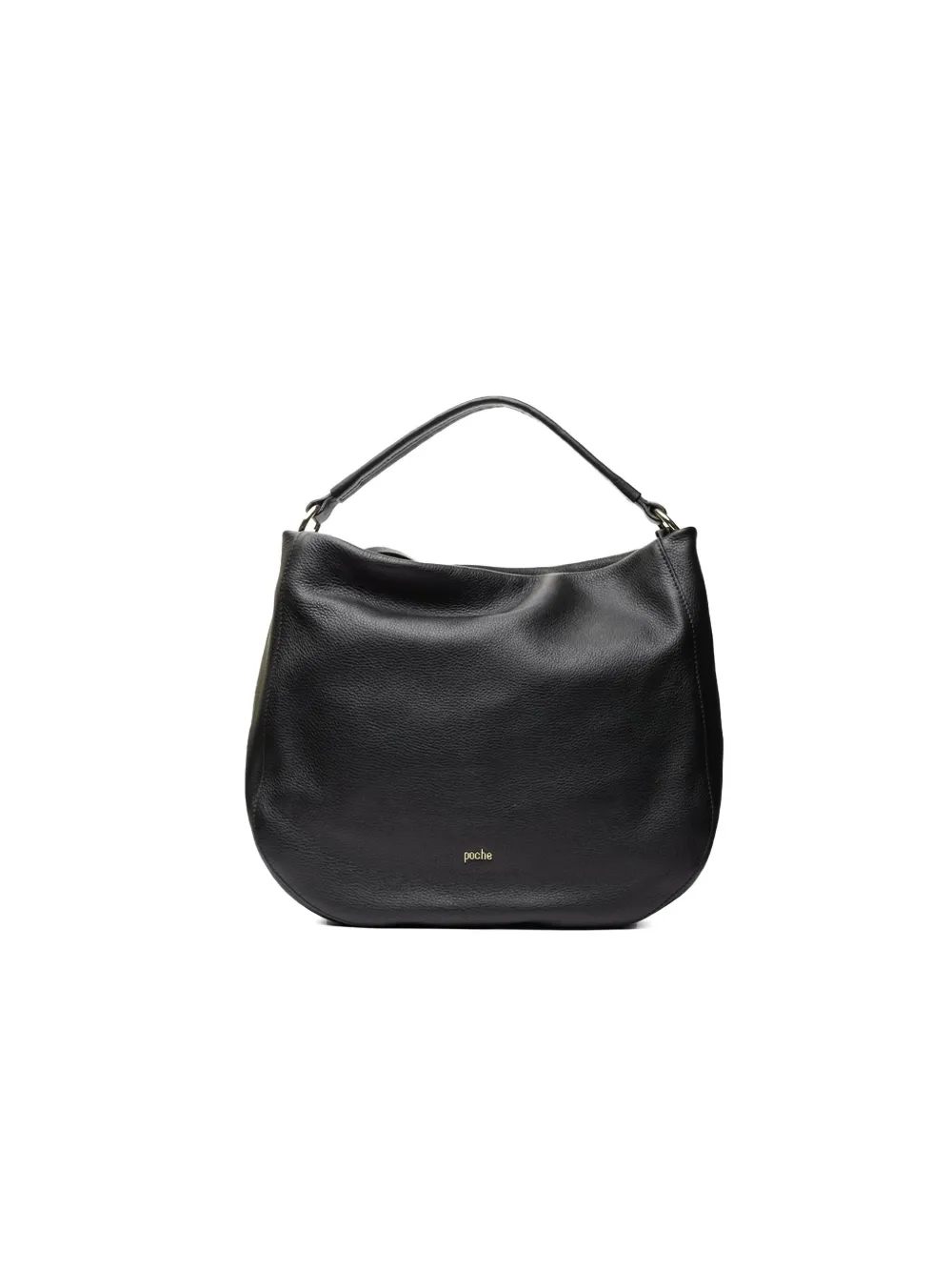 Poche Paris leather tote bag - Zwart