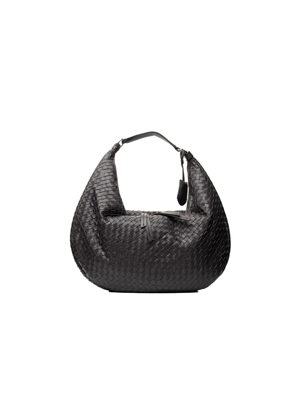 Poche Paris woven tote bag - Zwart