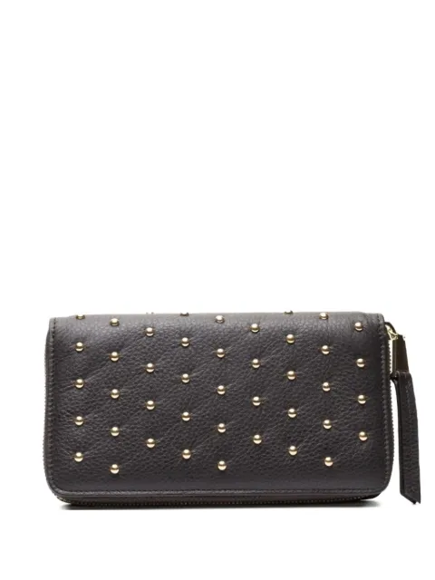 Poche Paris studded zip wallet