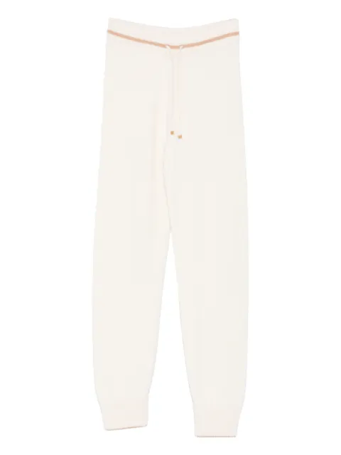 Eleventy drawstring knitted track pants