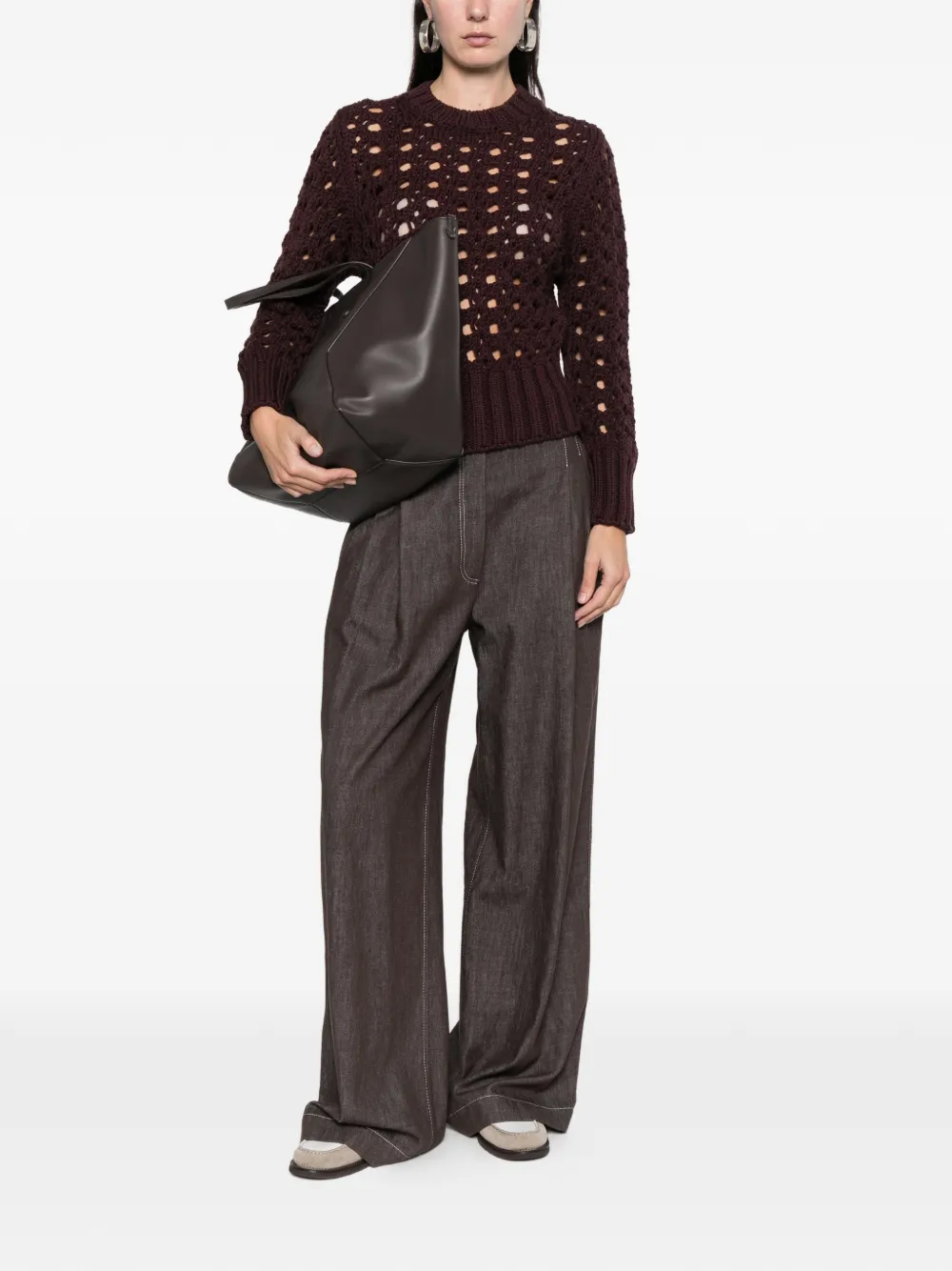 Eleventy suéter de tejido flojo con cuello redondo | Suéteres | Image 2