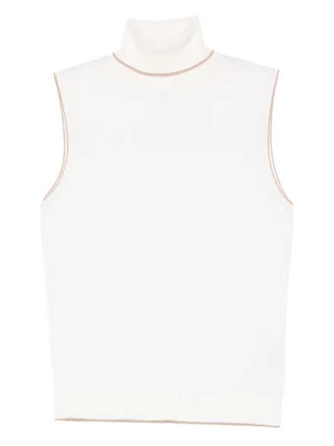 Eleventy turtleneck sleeveless top
