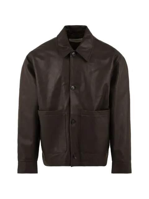 AMARÁNTO patch-pocket leather jacket