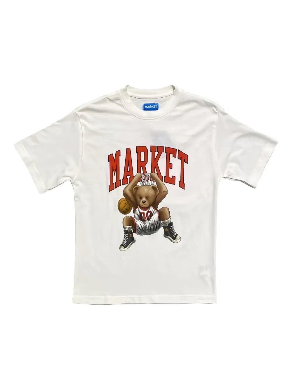 MARKET bear-print T-shirt - Bianco