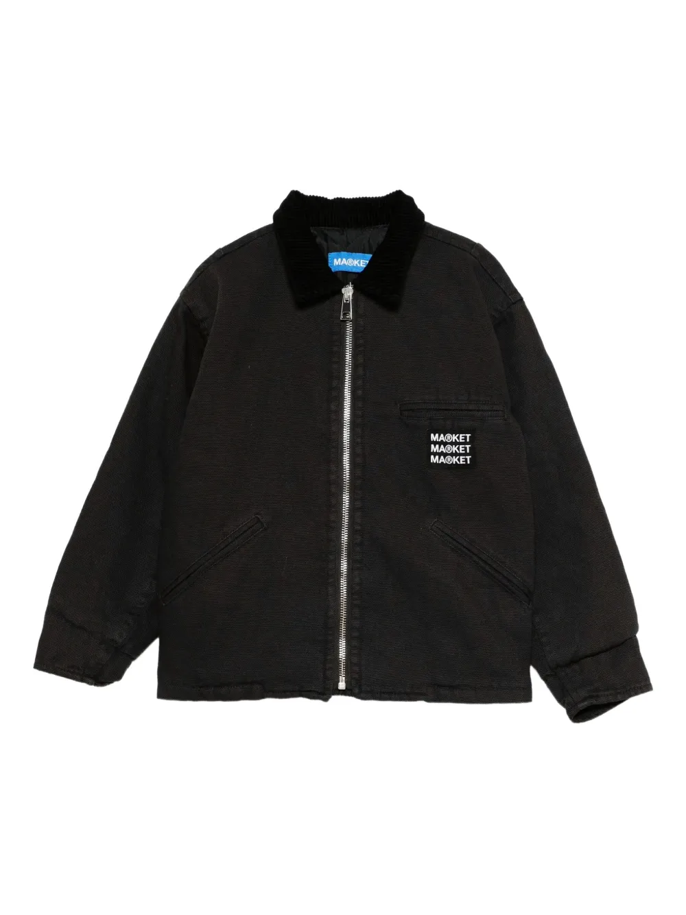 Market Corduroy-collar Jacket In Black