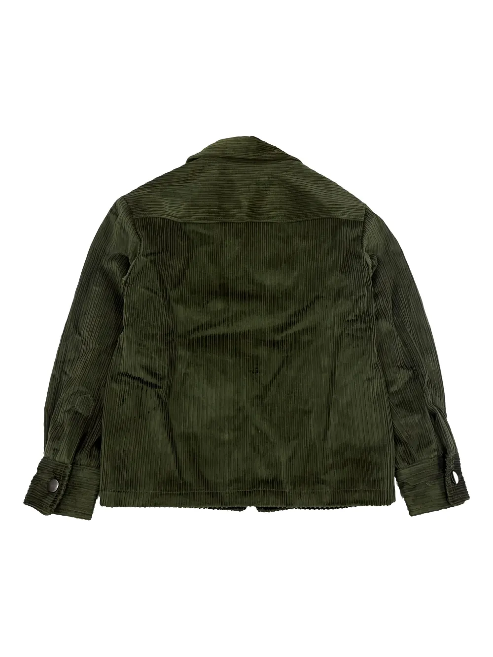 Market Corduroy Zipped Shirt Jacket In Green