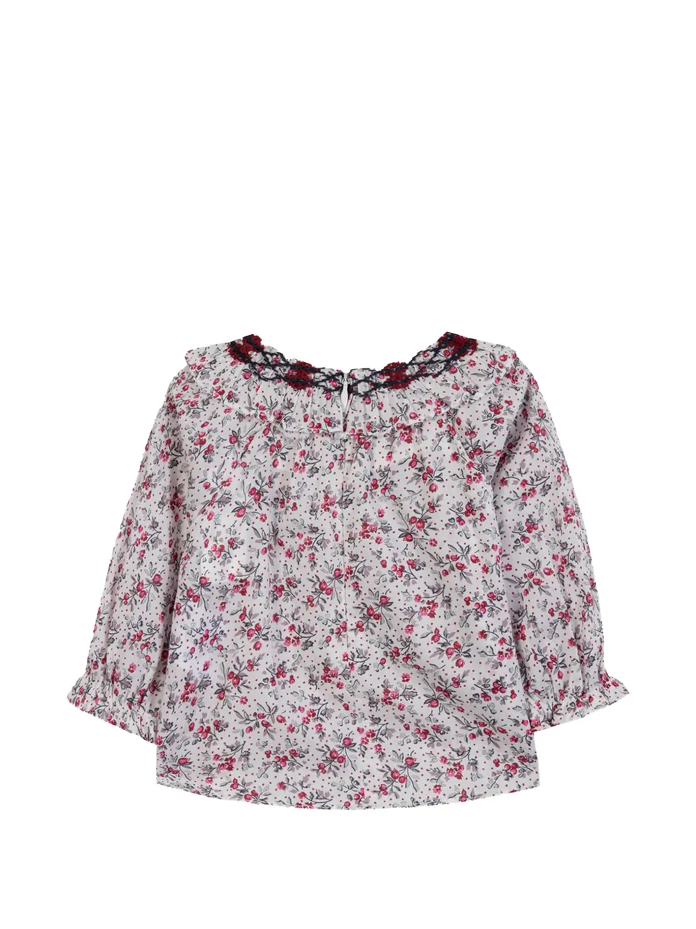 Tartine Et Chocolat Shirt met geborduurde bloemen Wit