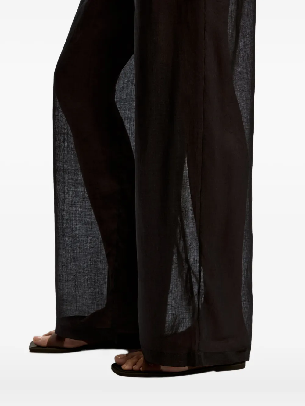 12 Storeez Drawstring Trousers In Black
