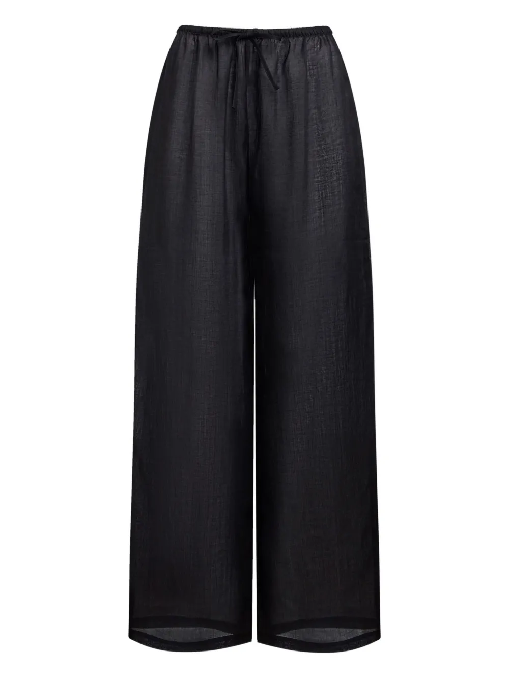 12 Storeez Drawstring Trousers In Black