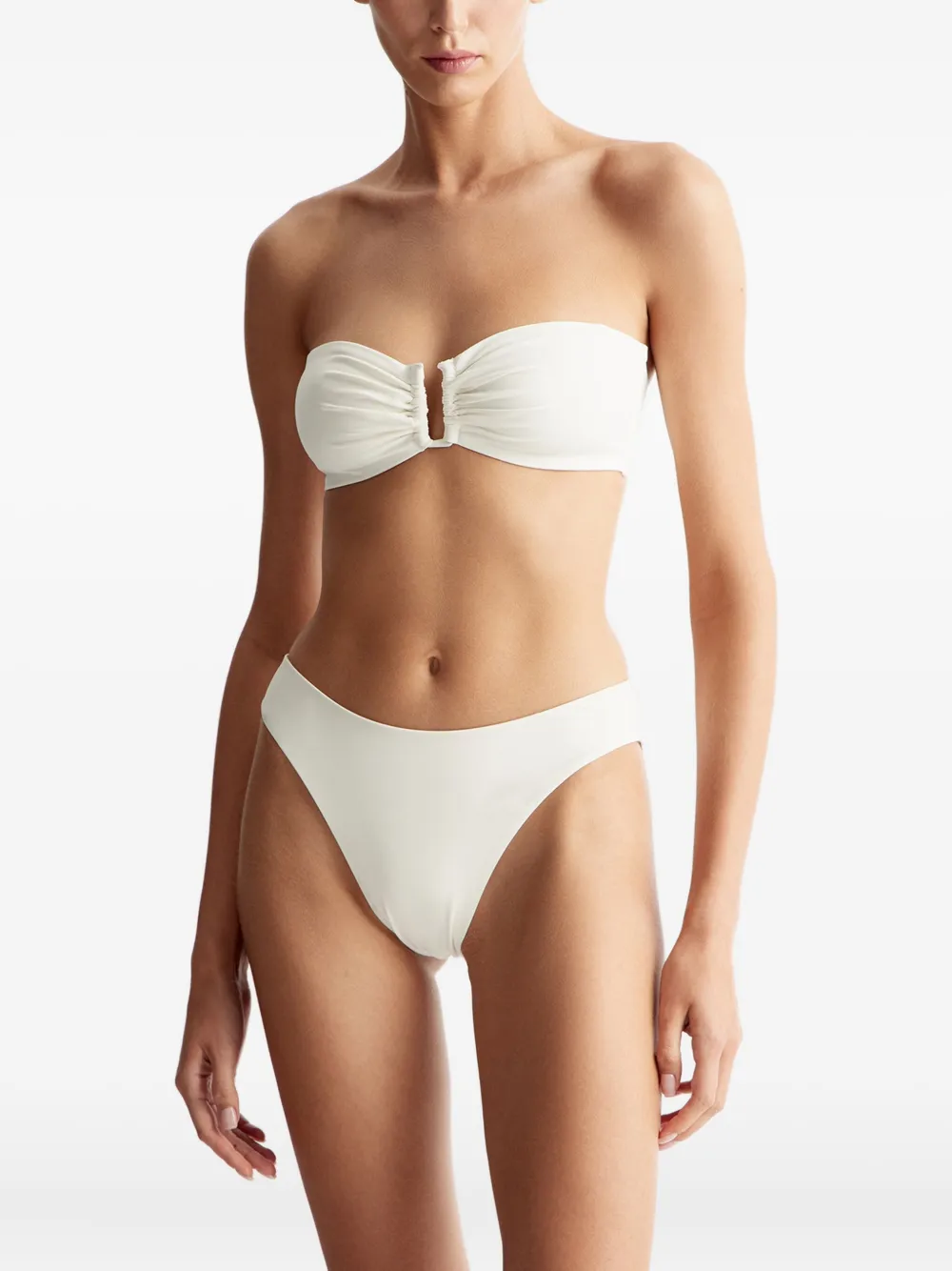 12 STOREEZ Bikinitop met ruches Beige