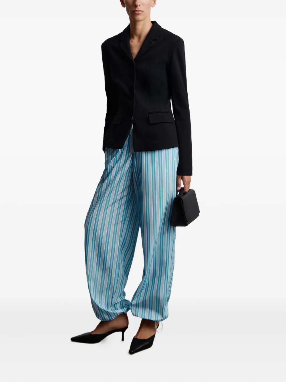 12 STOREEZ Gestreepte broek - Blauw