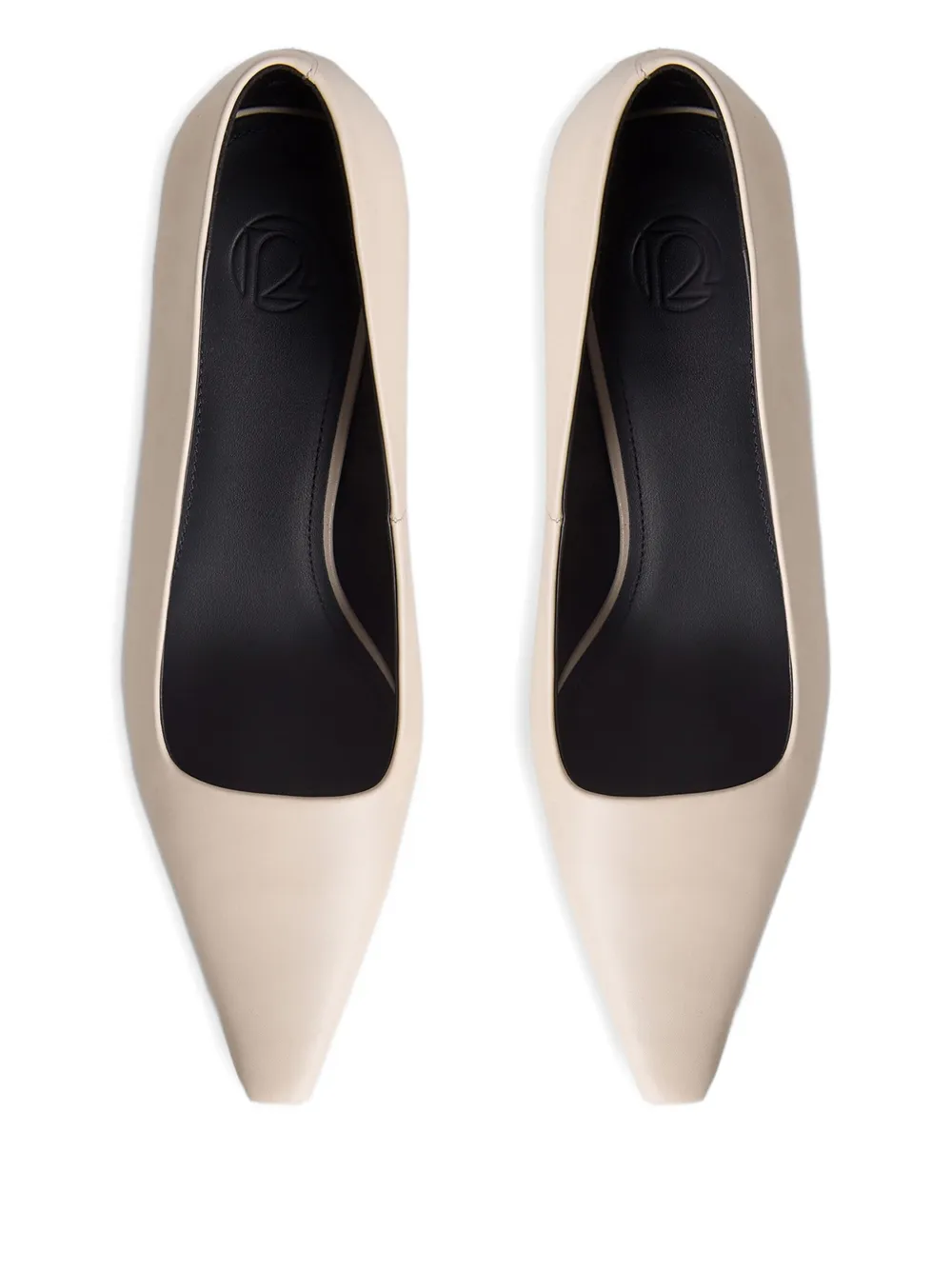 12 Storeez 60mm Leather Pumps In Multi