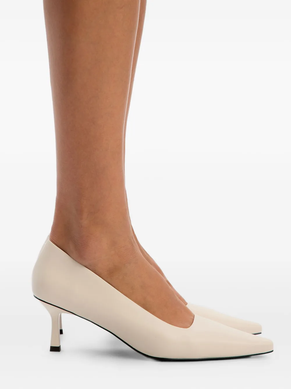 12 Storeez 60mm Leather Pumps In Multi