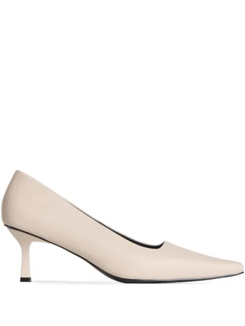 12 STOREEZ zapatillas de piel con tacón de 60mm