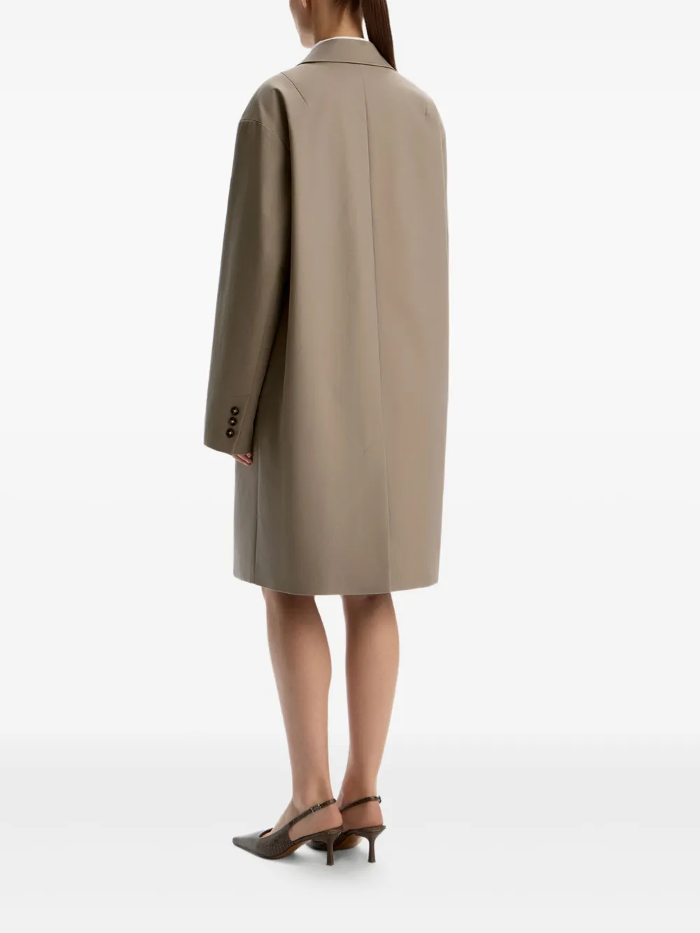 12 STOREEZ Jas met enkele rij knopen Beige