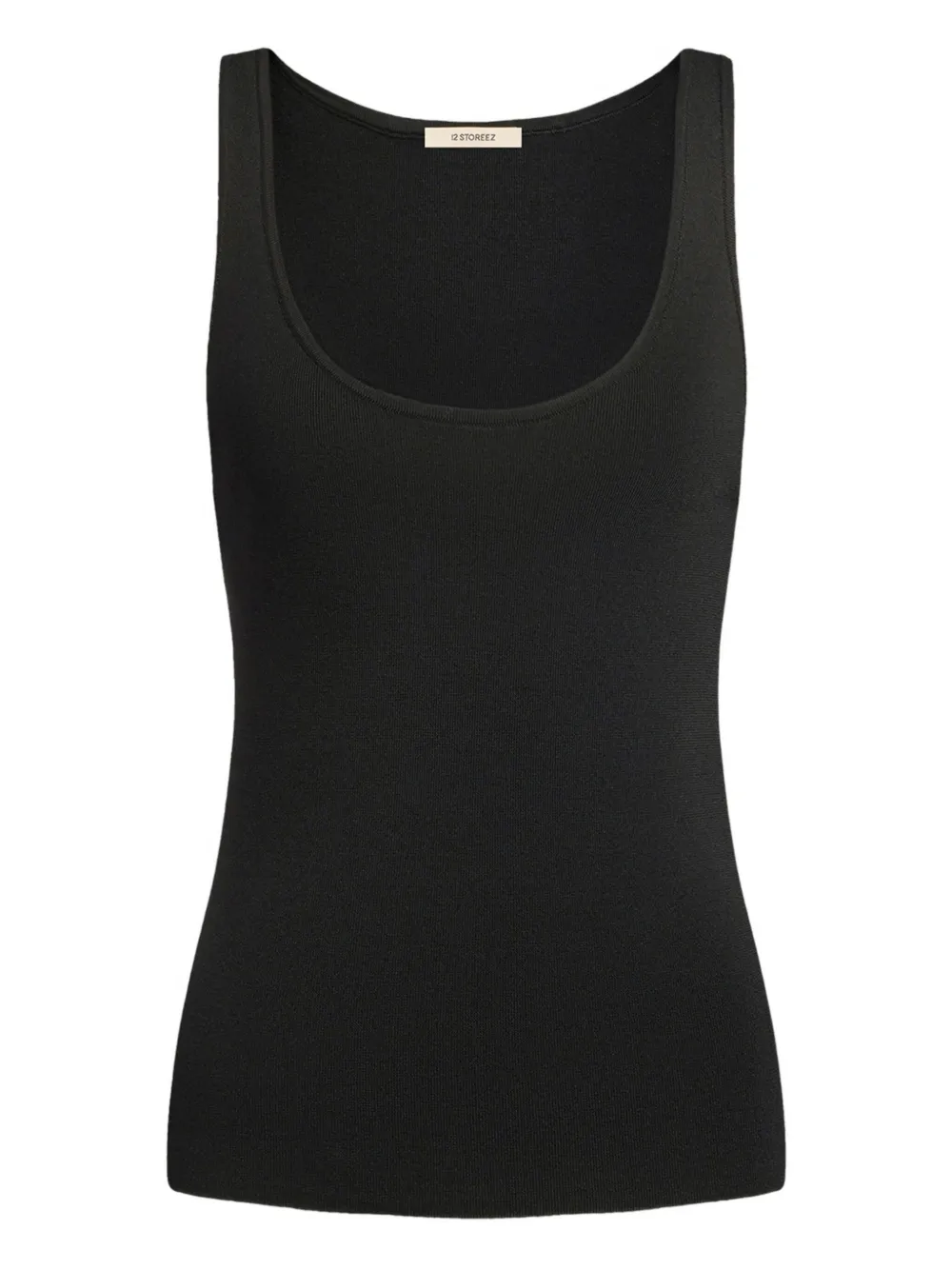 12 STOREEZ camiseta con escote redondo | negro | Image 1