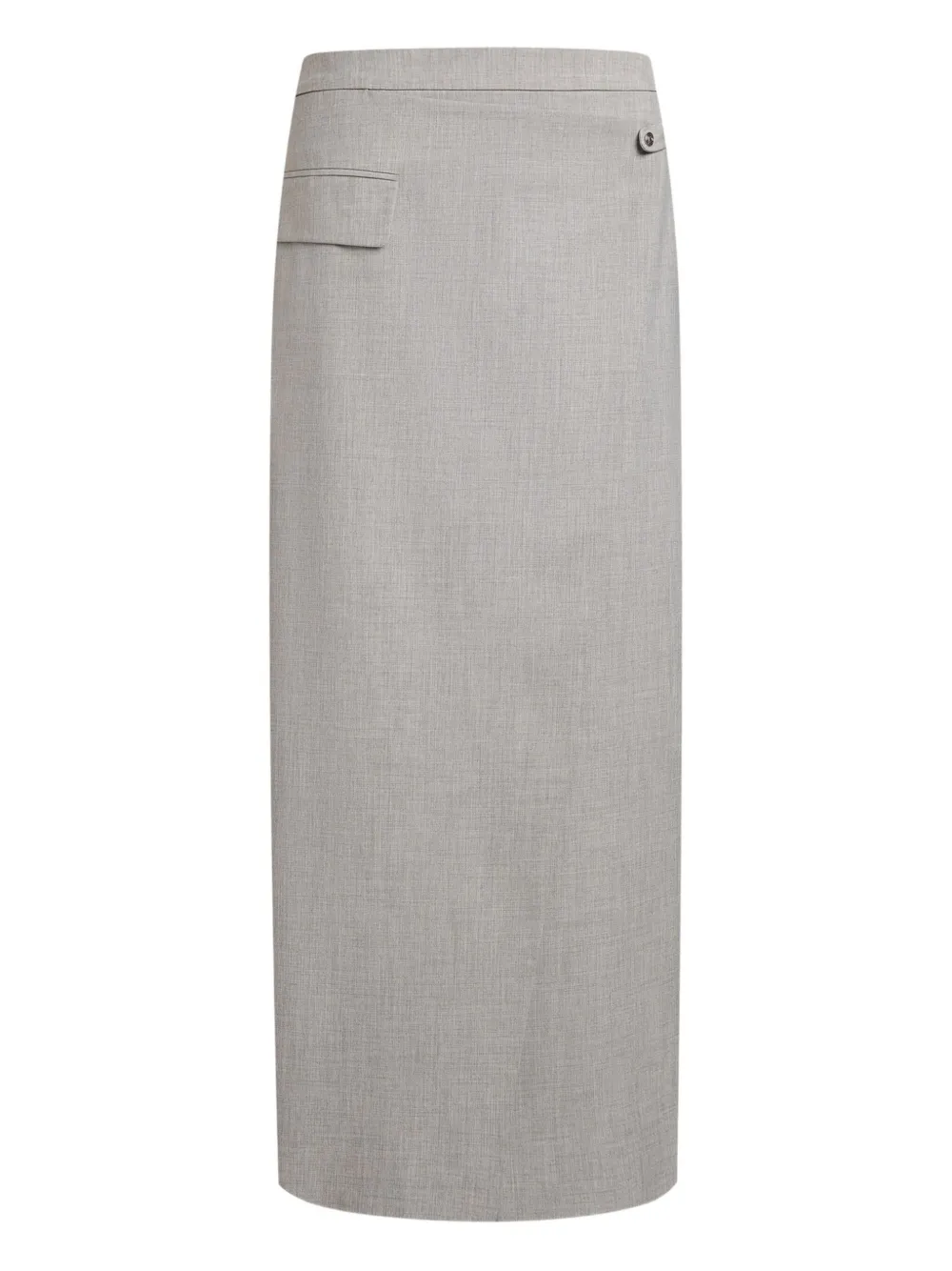 12 STOREEZ asymmetric midi skirt | Grey | Image 1