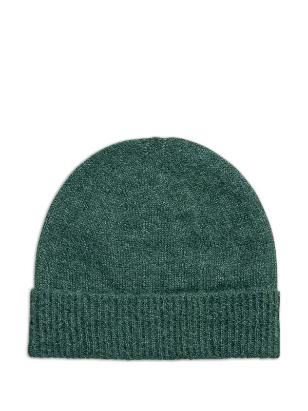 Rier Ribbed Beanie in Green