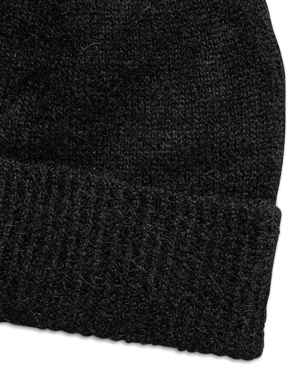 Rier ribbed beanie hat - Zwart