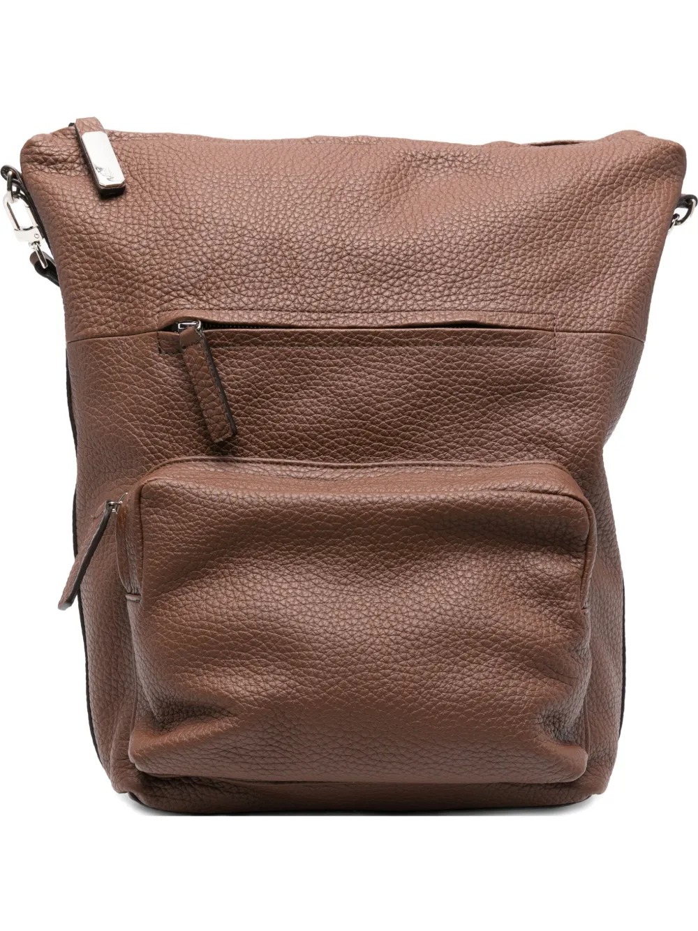 Hags Zip-fastening Leather Backpack In Brown