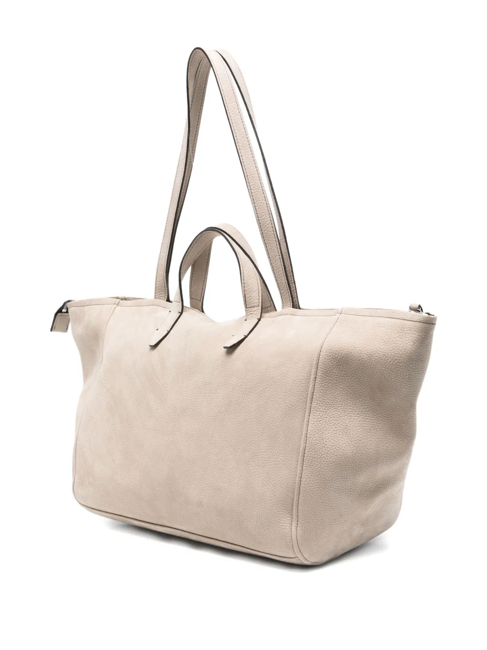 Hags Colette Suede Tote Bag In Neutral