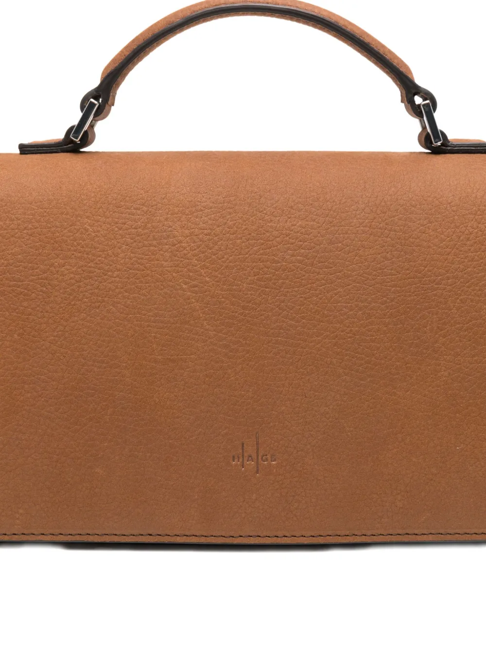 Hags Leather Tote Bag In Brown