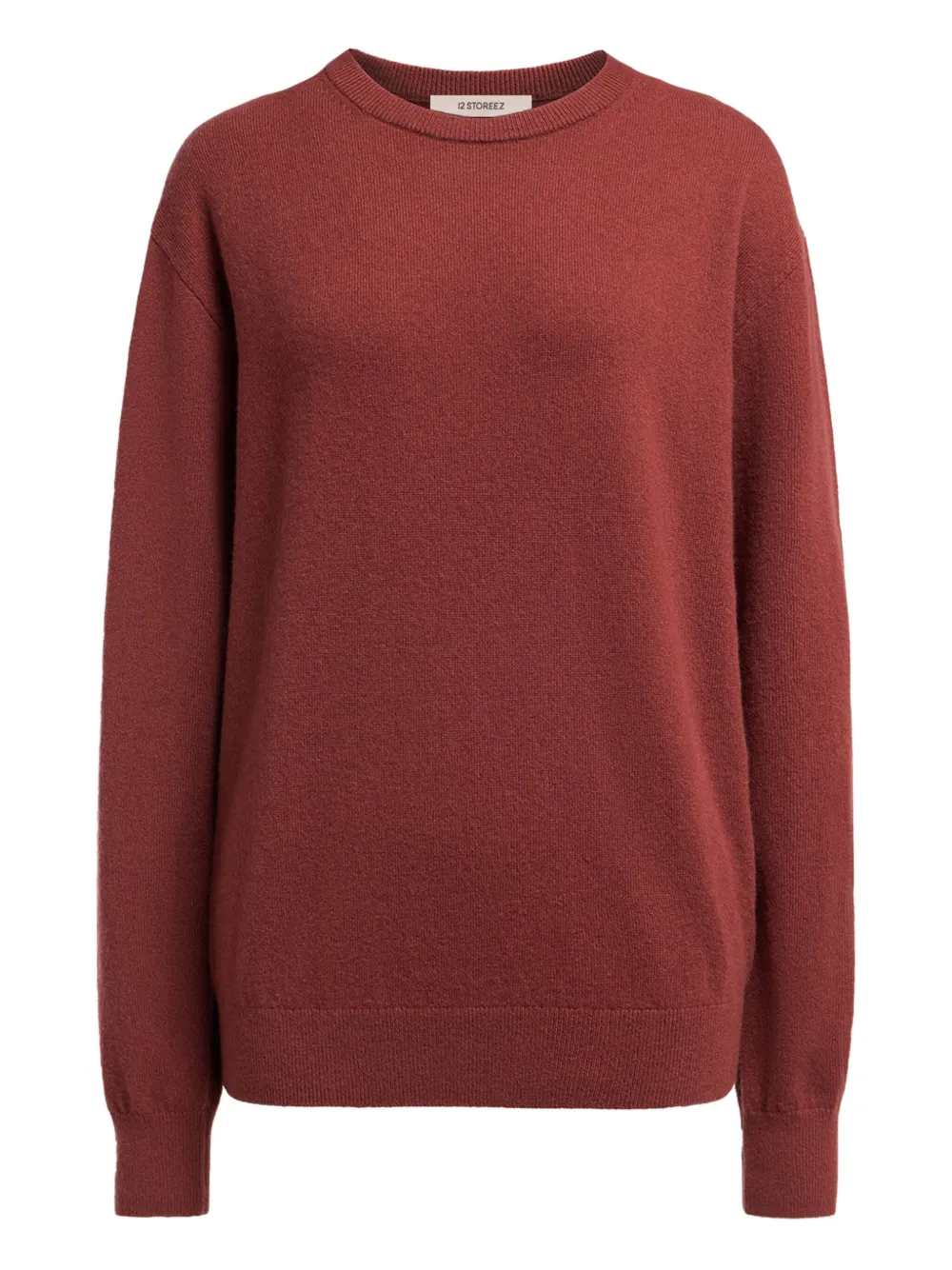 12 STOREEZ Maglione girocollo in cashmere - Rosso