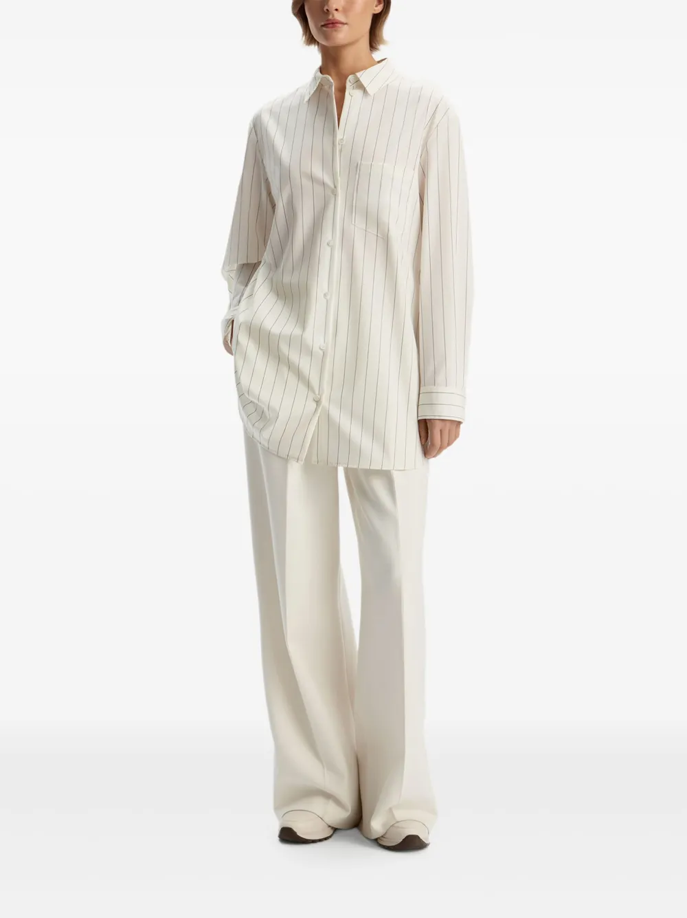 12 Storeez Striped Shirt In Neutral