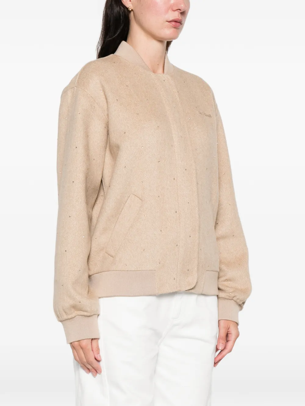 Mc2 Saint Barth Adrien Bomber Jacket In Neutral