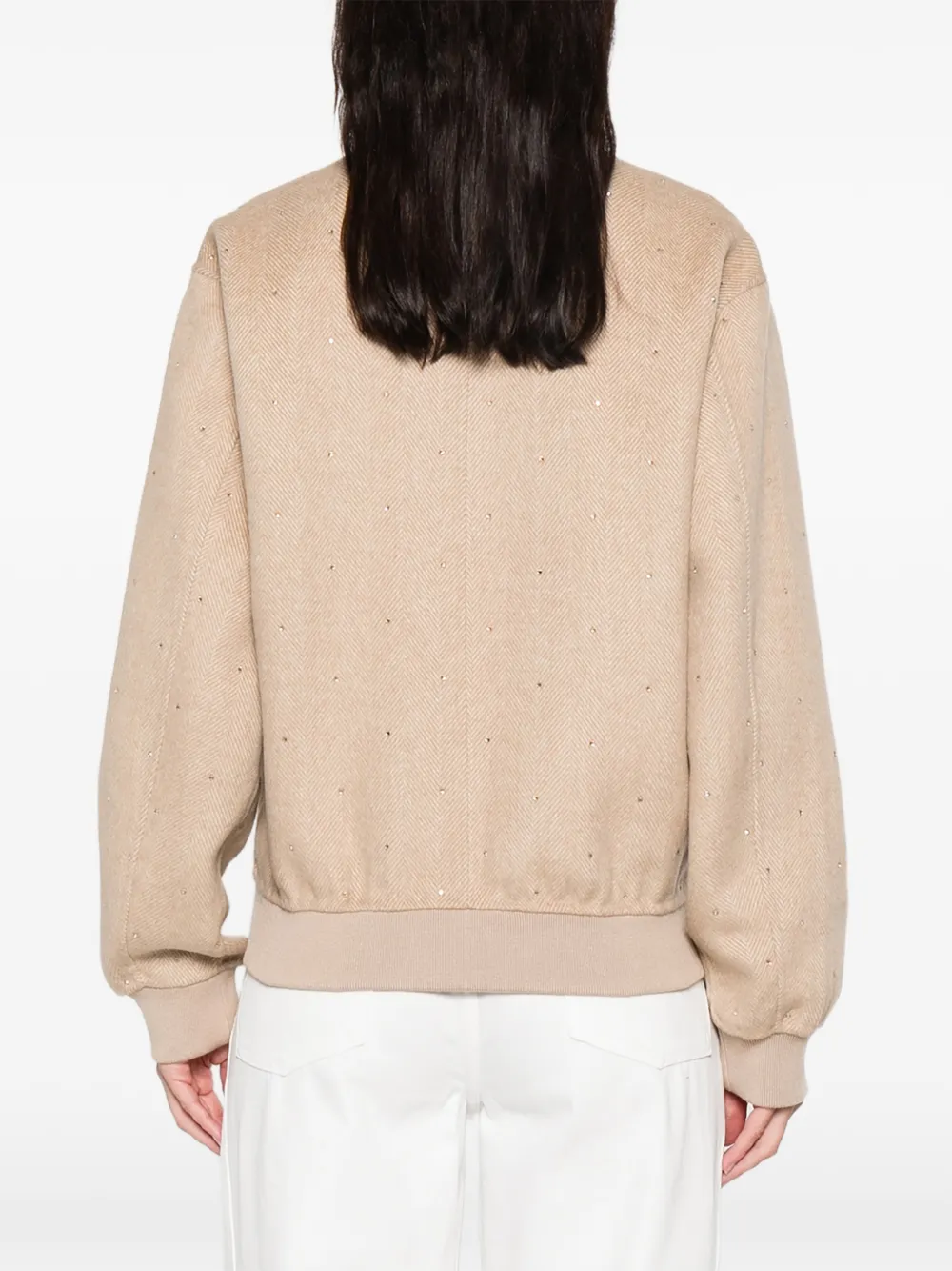 Mc2 Saint Barth Adrien Bomber Jacket In Neutral