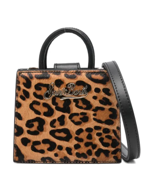 MC2 Saint Barth mini Shop leopard-print tote bag