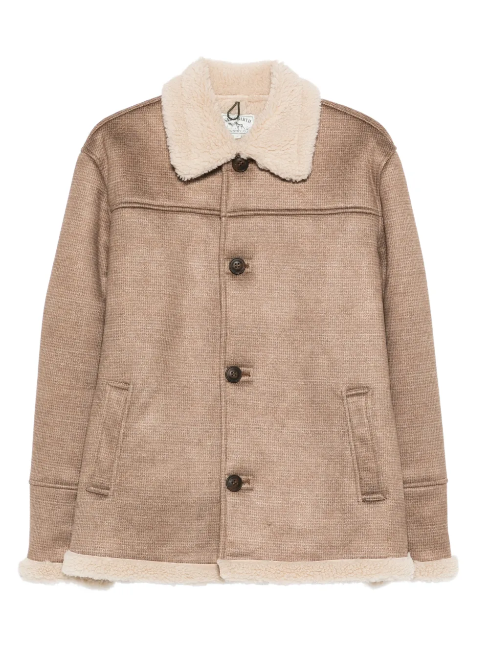 MC2 Saint Barth shearling collar coat | Neutrals | Image 1