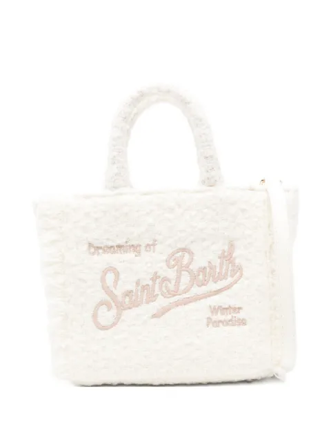 MC2 Saint Barth mini Vanity logo-embroidered tote bag