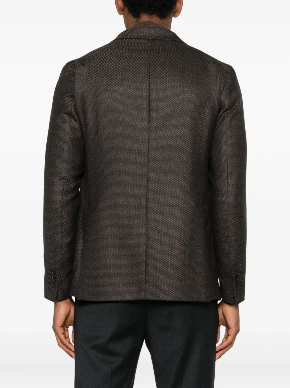 Tagliatore Buttoned Patch Pocket Jacket In Brown
