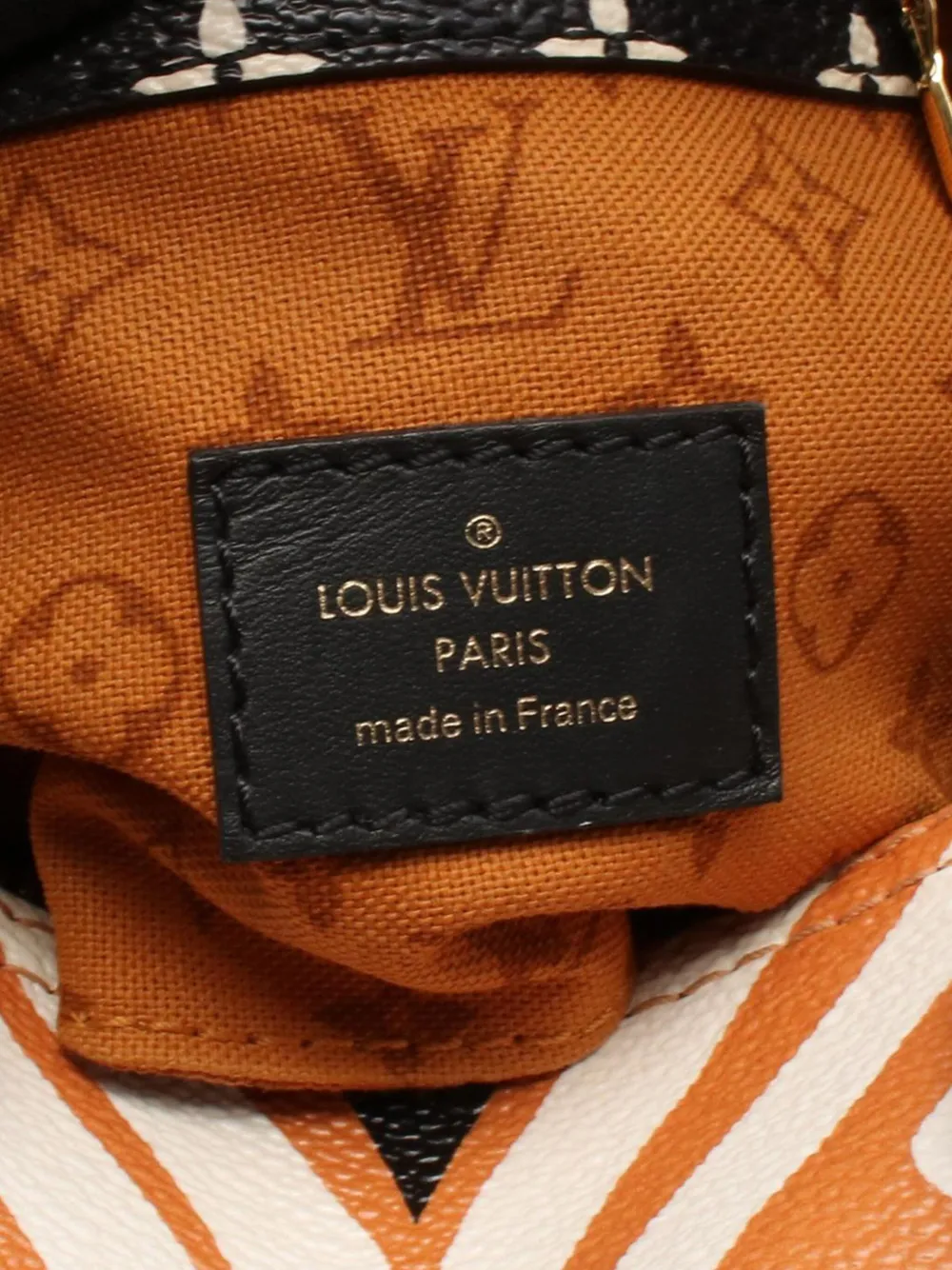 Pre-owned Louis Vuitton 2021-2025 Monogram Giant Crafty Speedy Bandouliere 25 Satchel In Orange