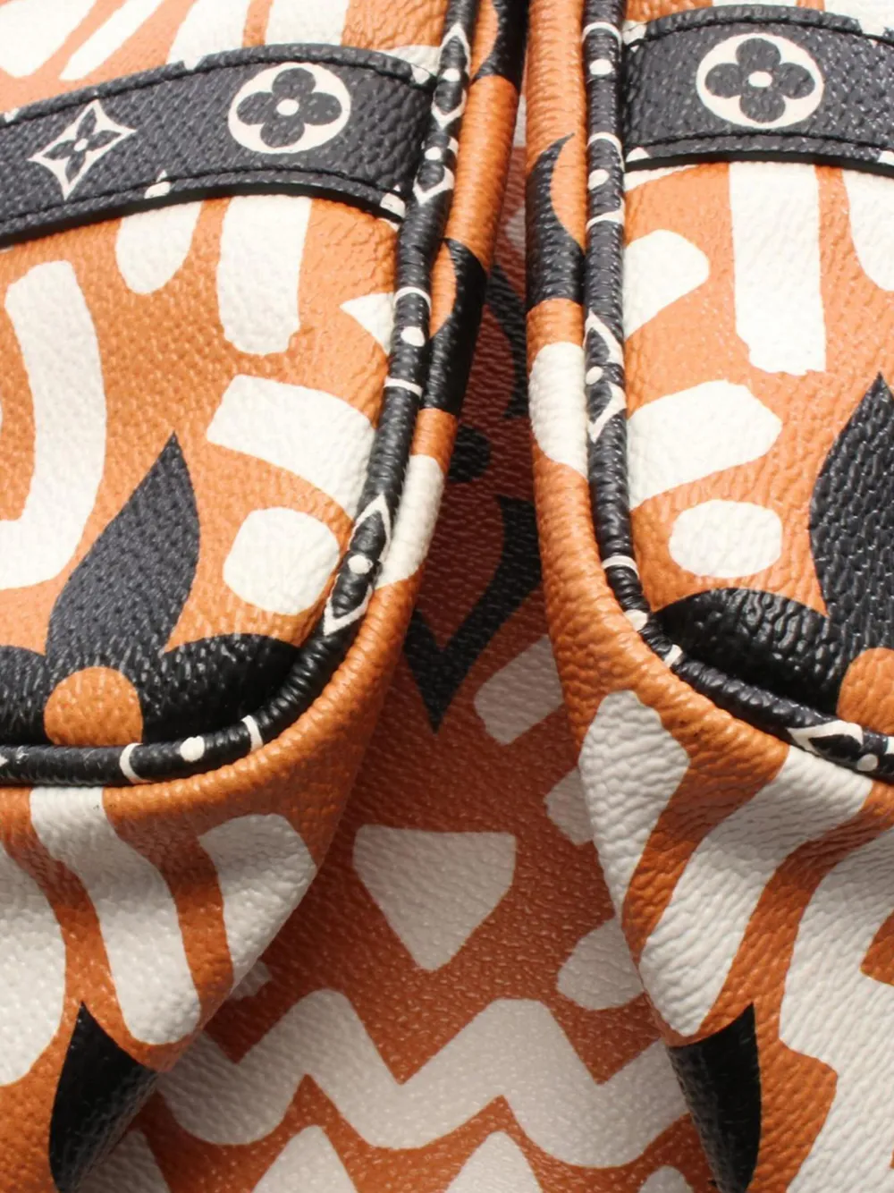 Pre-owned Louis Vuitton 2021-2025 Monogram Giant Crafty Speedy Bandouliere 25 Satchel In Orange