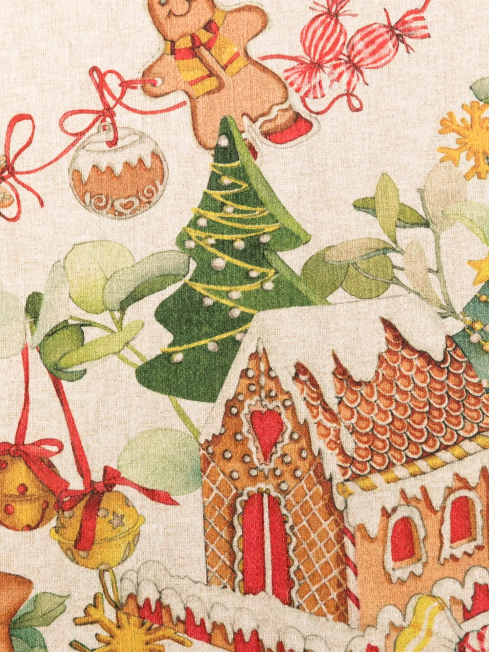 TESSITURA TOSCANA TELERIE Marzapepe gingerbread-floral rugs (53cmx80cm) | Rugs | Image 2