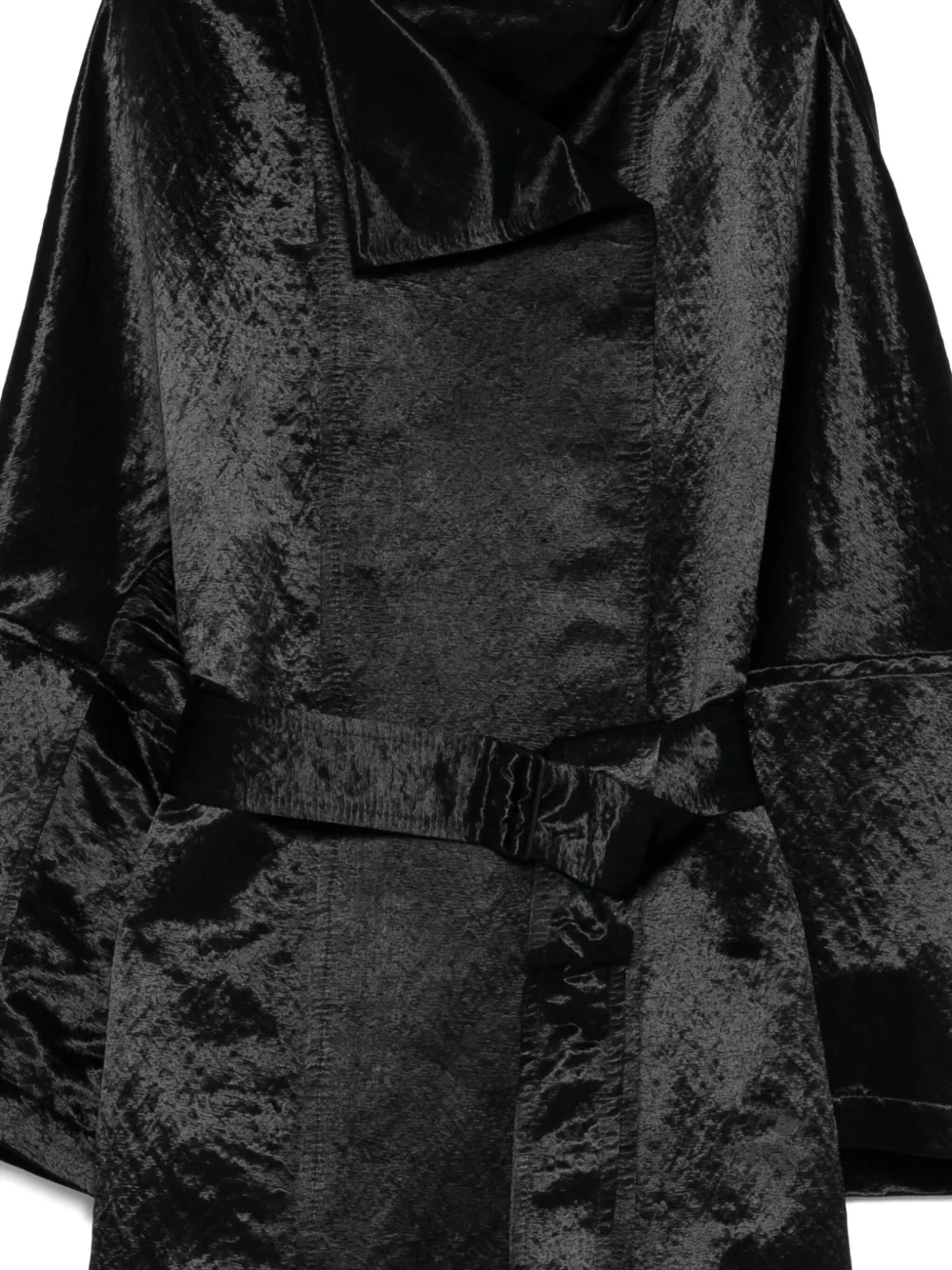 Christian Wijnants Cuvanak Belted Coat In Black