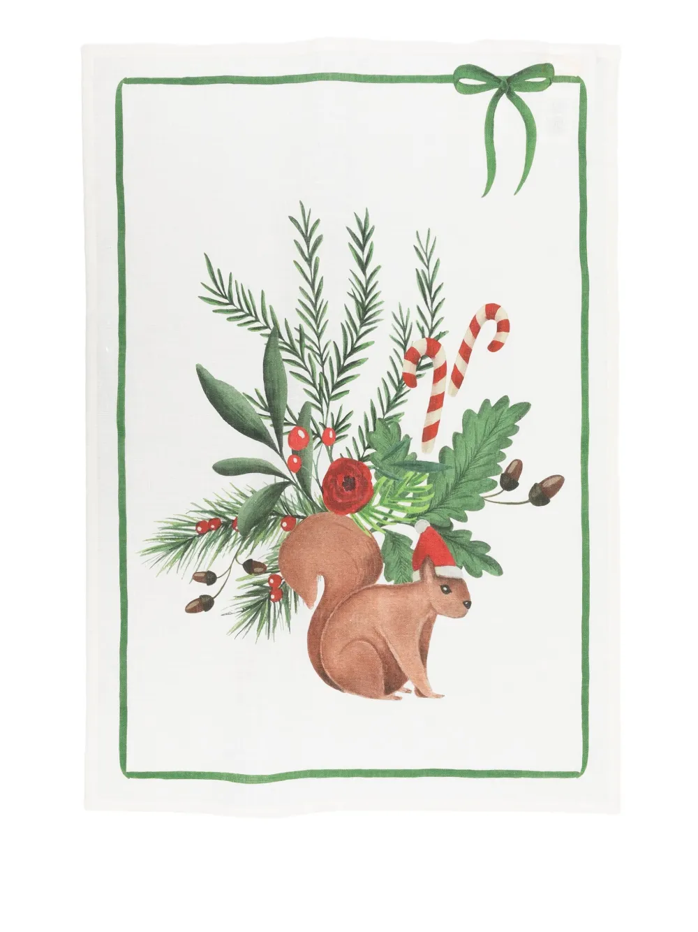 TESSITURA TOSCANA TELERIE Marzape christmas-print tableware (70cm x 50cm) | Neutrals | Image 1