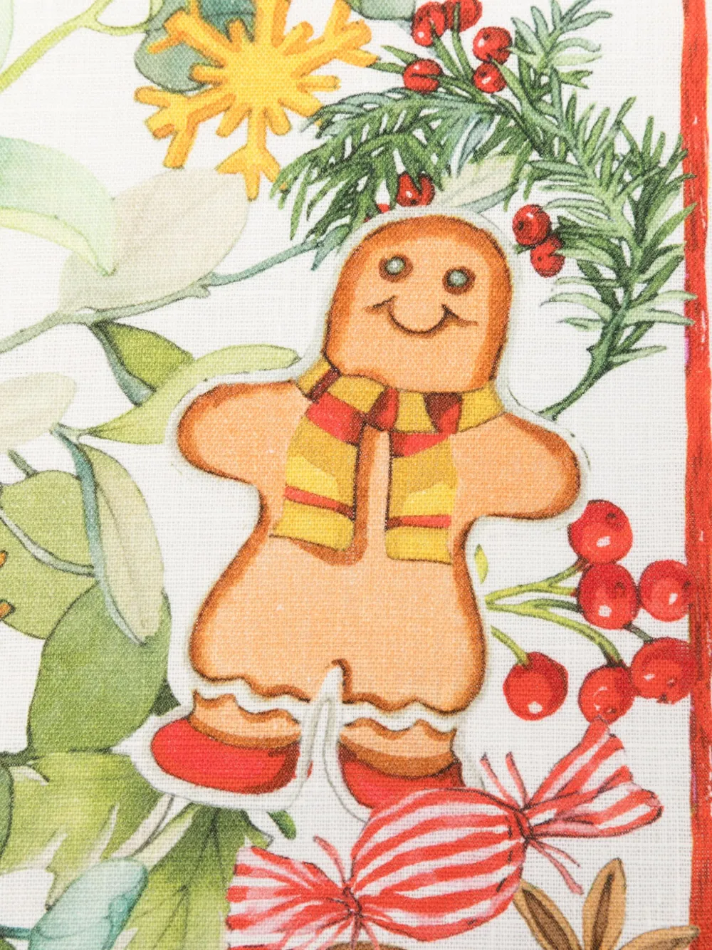 TESSITURA TOSCANA TELERIE Marzape christmas-print tableware (70cm x 50cm) | Tableware | Image 2